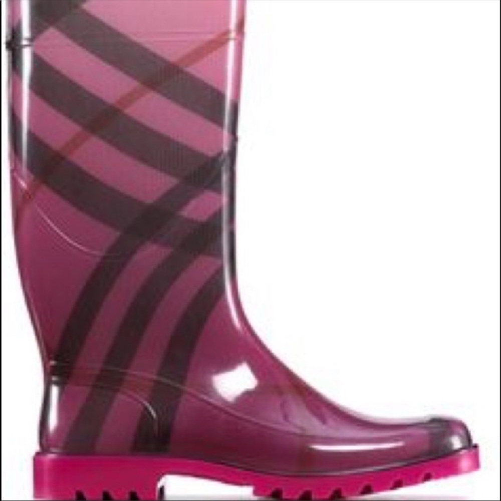 ☔️BURBERRY NOVA POP DEGRADE RAIN BOOTS☔️